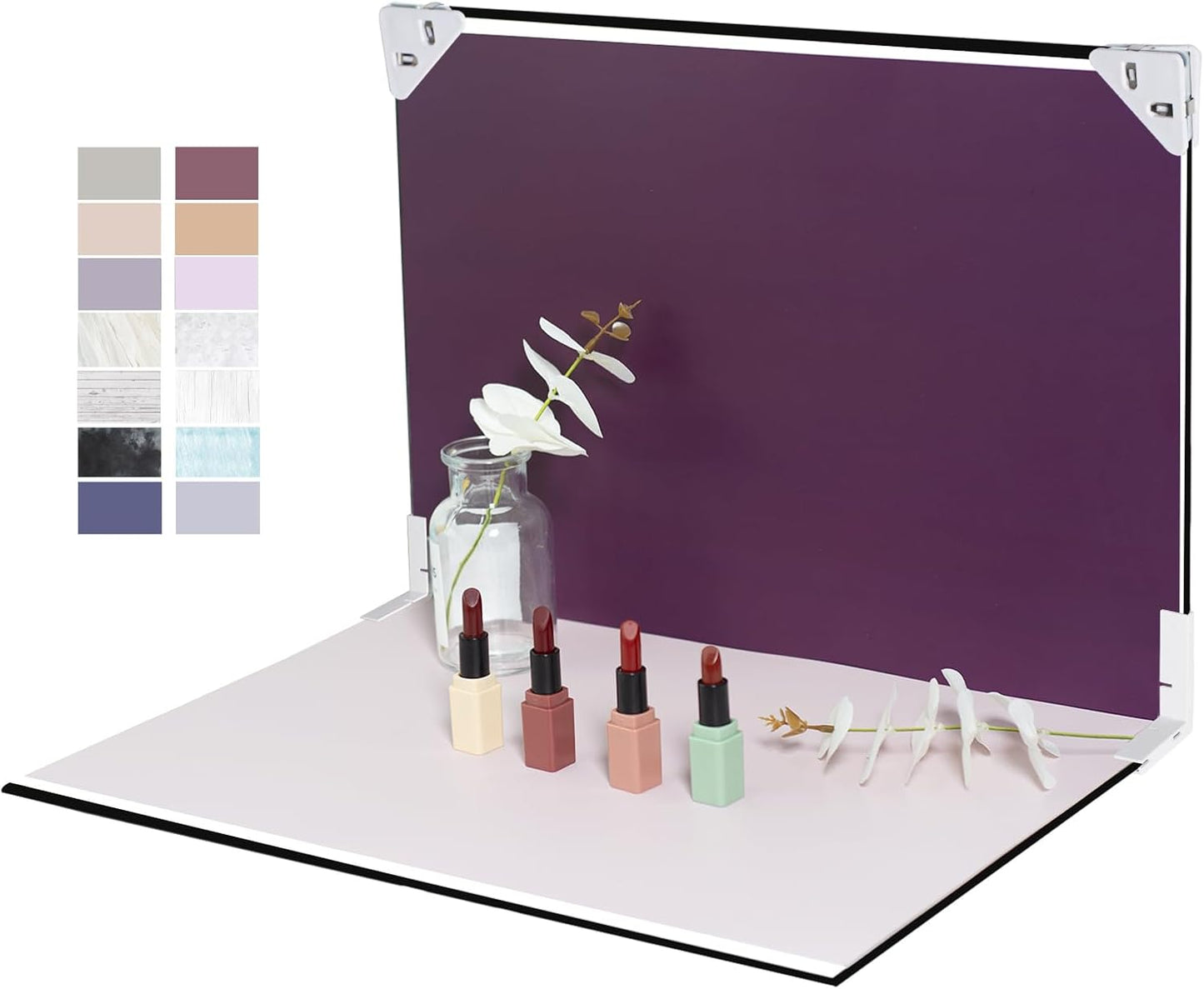OMOMMD  Photo Backdrop Board Product Photography: 10pcs 20patterns Table Top Food Background Kit - Flat Lay Props for Jewelry.(Small Size 16.5x11.7in)