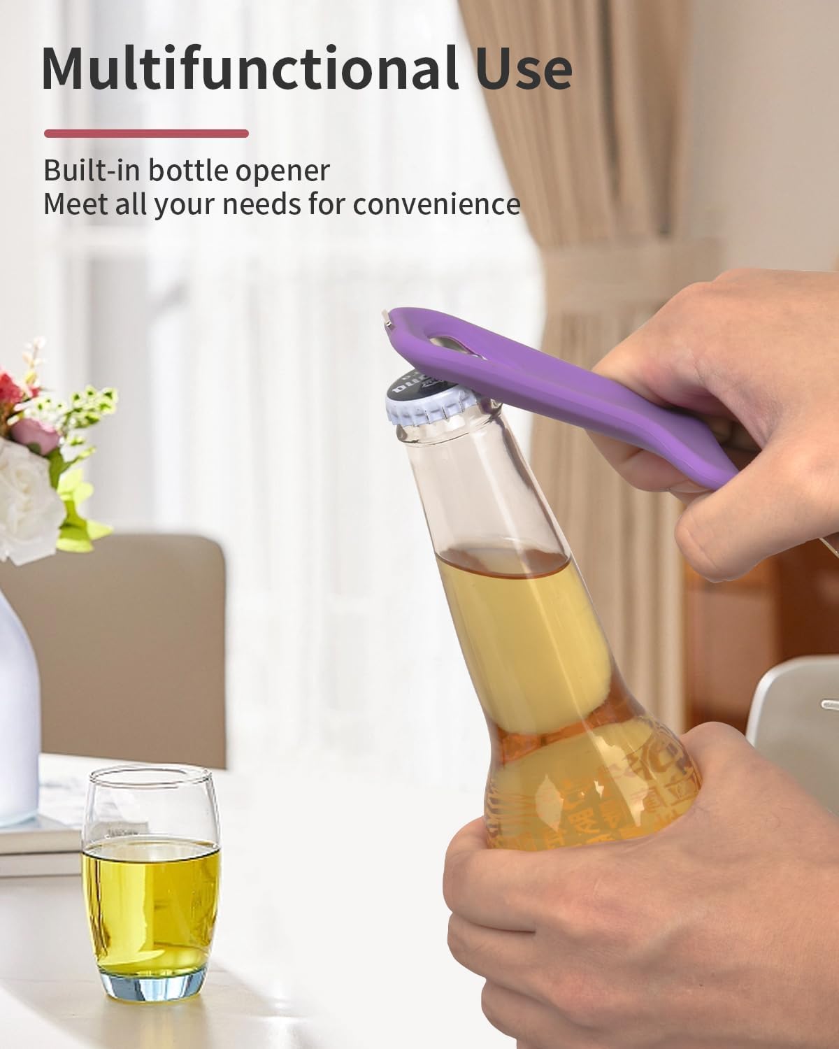 No-Dent Mason Jar Opener - Manual Multi-Purpose Canning Tool & Bottle Opener