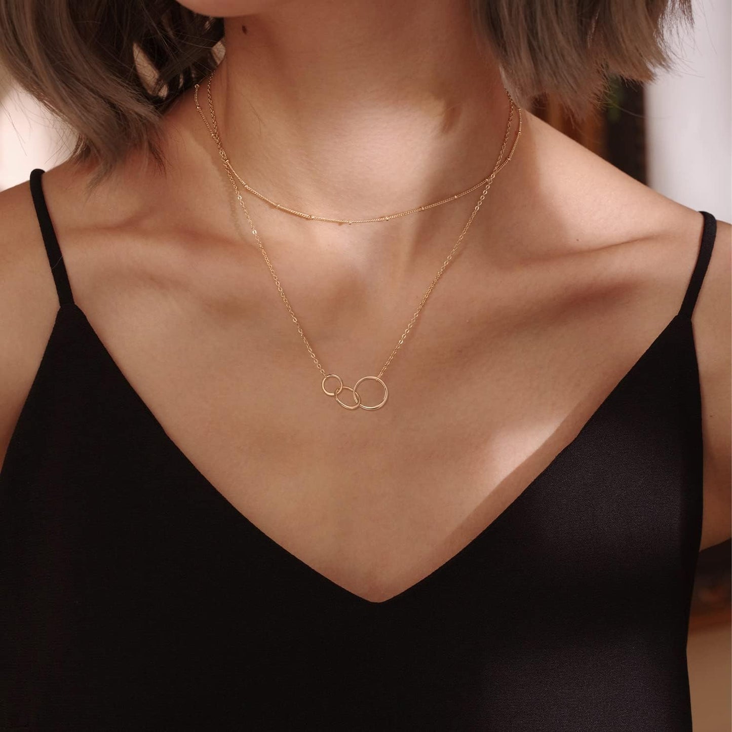 Personalized Chunky Initial Necklace: 14K Gold Plated Bubble Balloon Charm Pendant for Women