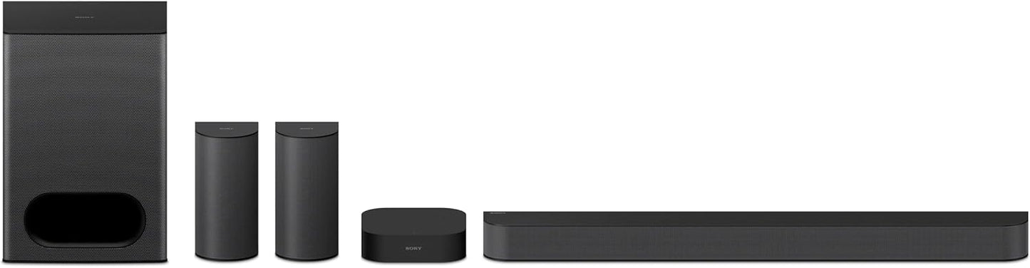 OMOMMD BRAVIA Theater System 6, 5.1ch Home Theater System Sound bar with subwoofer and Rear Speakers, Surround Sound by Dolby Atmos/DTS:X Compatible HT-S60