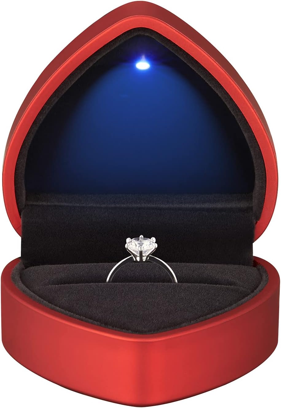 Earrings Jewelry Case with Light, Jewellry Display Box for Wedding, Engagement, Proposal, Birthday and Anniversary