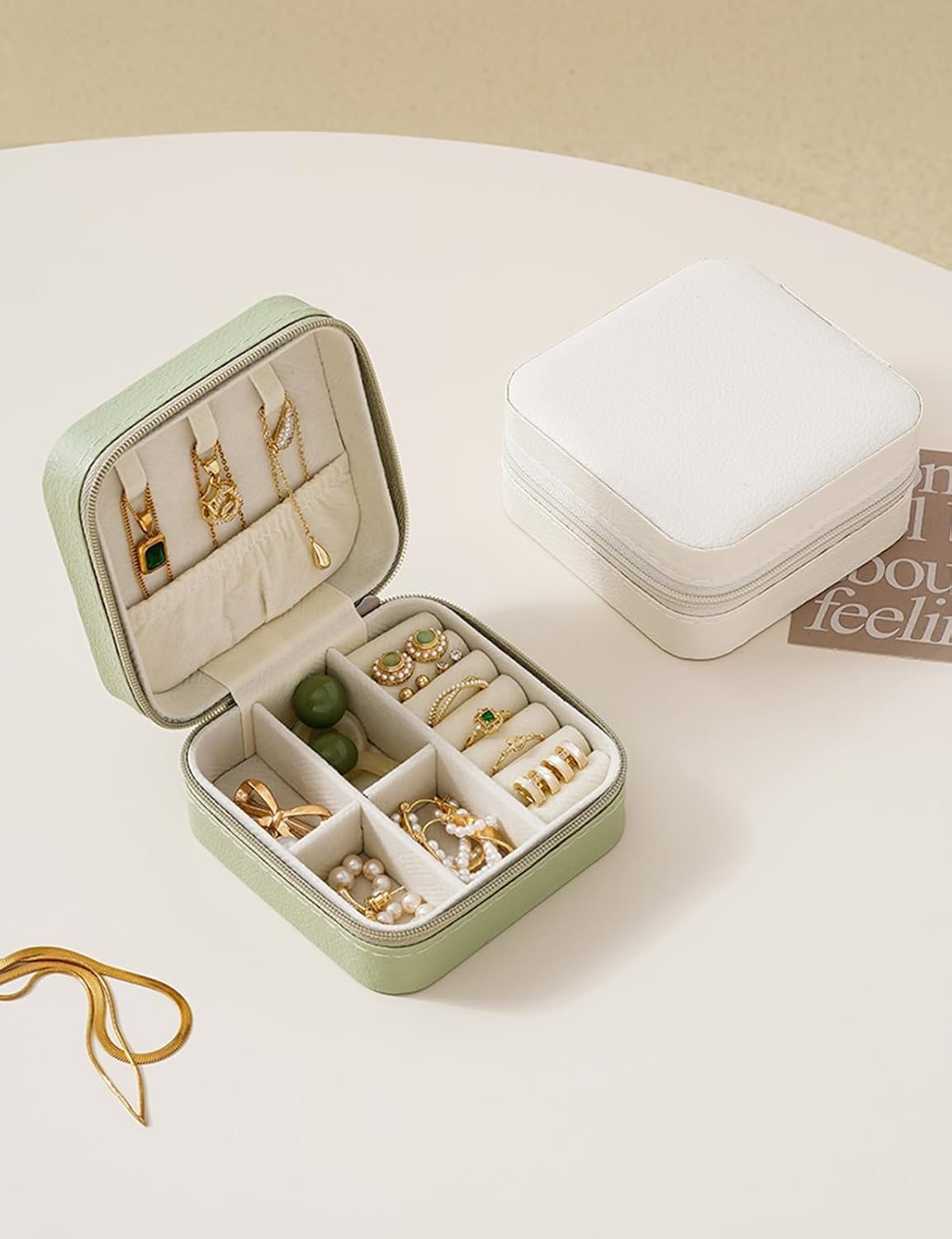 Travel Jewelry Box, Mini Jewelry Travel Case, Jewelry Organizer Case, Portable Small Jewelry Organizer Storage Boxes