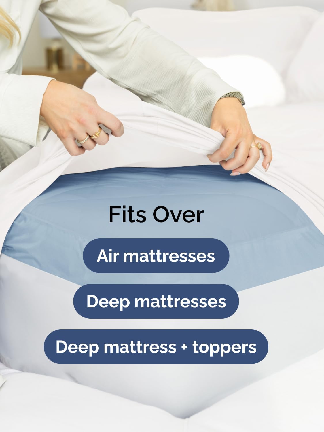 Extra Deep King Sheet Set - 6 count Breathable and Cooling Sheets Easy，Extra Deep Pockets