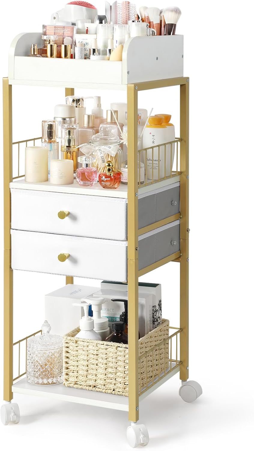 Makeup Organizer, Floor Skincare Organizers, Make Up Organizers and Storage with Drawers