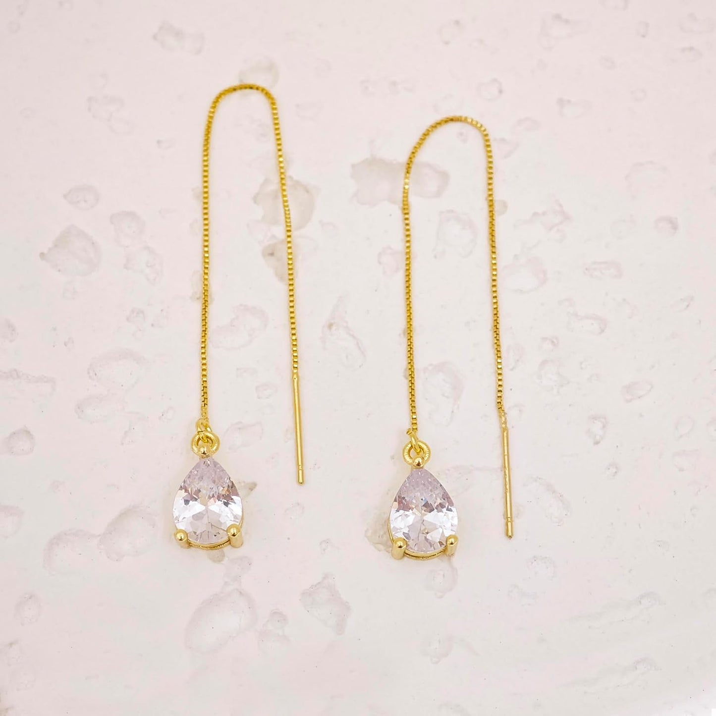 Gold Earrings for Women Trendy, Simple Dainty 14K Gold Plated Paperclip Square Chain Link Dangle Pin Stud Huggie Earrings Lightweight