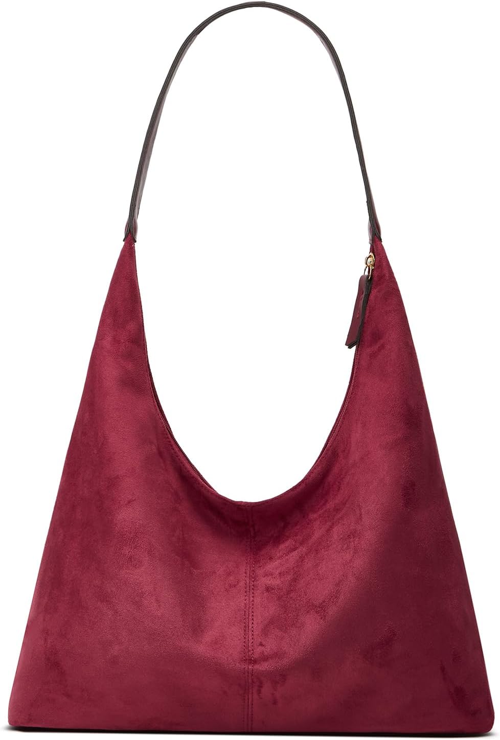 Trendy Suede Crescent Shoulder Bag Women Tote Bag Satchels Crossbody Purse Top-handle Travel Handbag