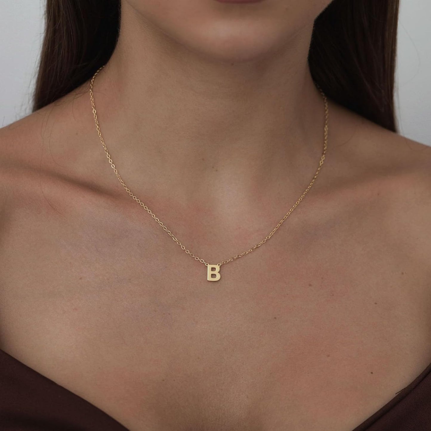 Delicate Heart Pendant Necklace, 14K Gold Plated Dainty Chain, Gift for Women