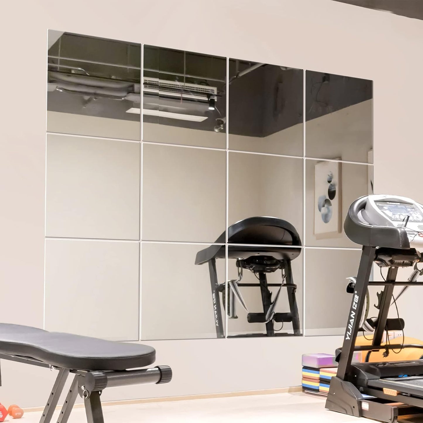 Wall Mirror Full Length Mirrors Wall Mounted, Frameless Full Body Mirror  12" x12count