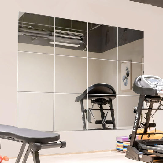 Wall Mirror Full Length Mirrors Wall Mounted, Frameless Full Body Mirror  12" x12count