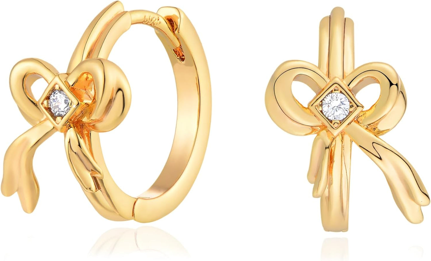 Cubic Zirconia Huggie Earrings 14k Gold Plated Tiny Earrings Small Huggie Hoop Earrings Simple Lightweight Hoops Gift for Women