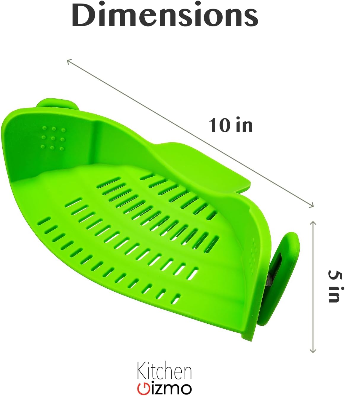 Collapsible Silicone Pasta Strainer and Kitchen Gadget for Cooking