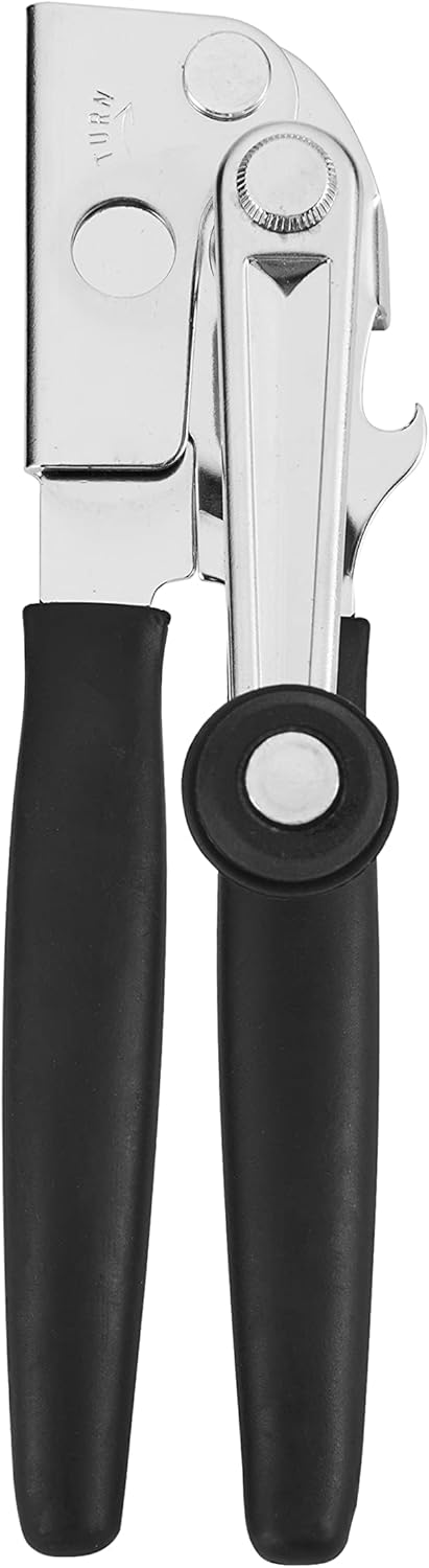 Easy-Crank Can Opener with Folding Crank Handle, Black, 3.50 x 4.50 x 10.50