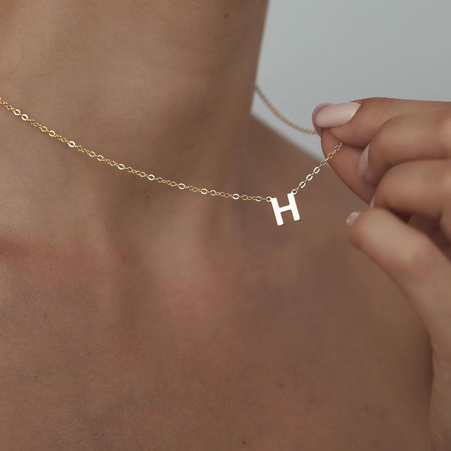 Delicate Heart Pendant Necklace, 14K Gold Plated Dainty Chain, Gift for Women