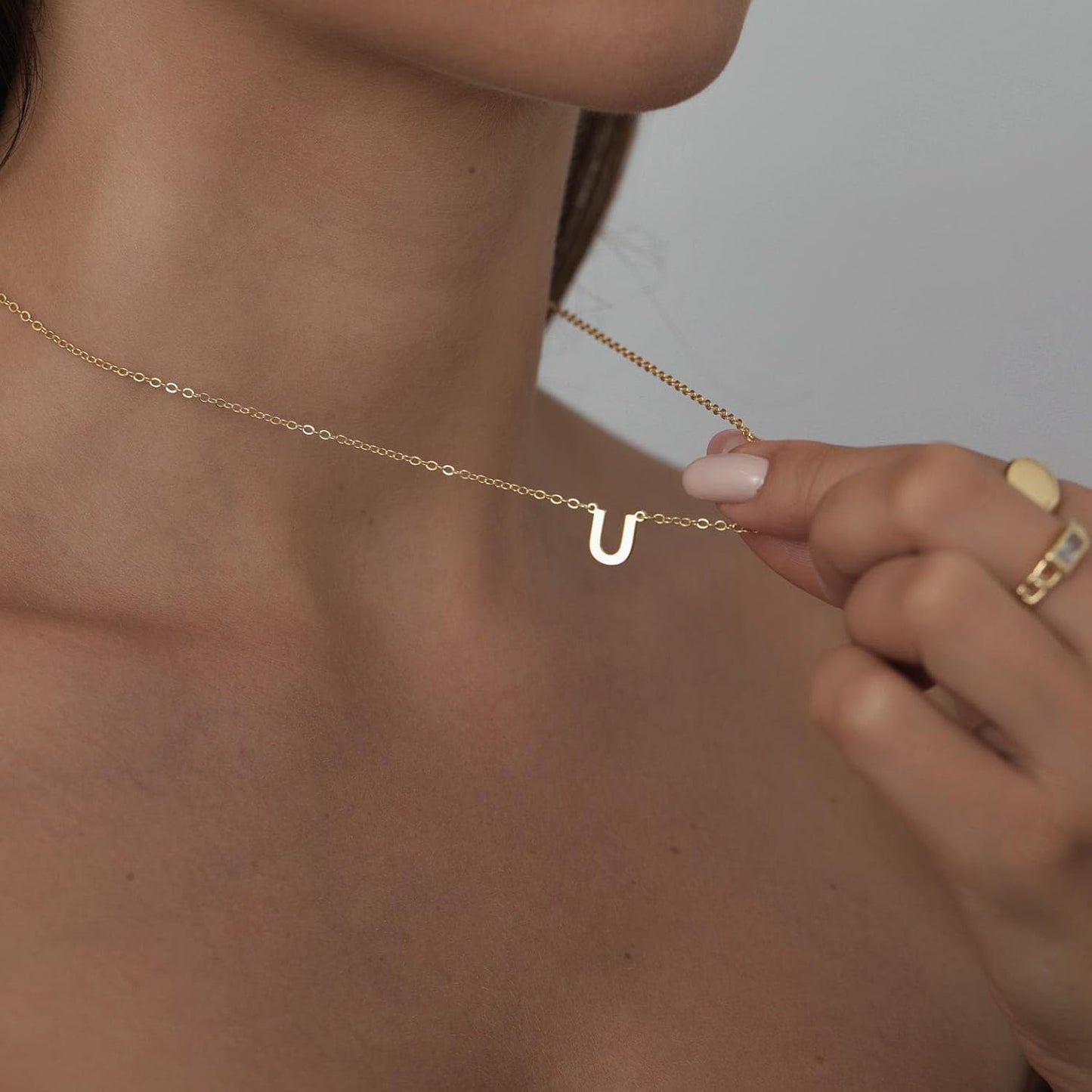 Delicate Heart Pendant Necklace, 14K Gold Plated Dainty Chain, Gift for Women
