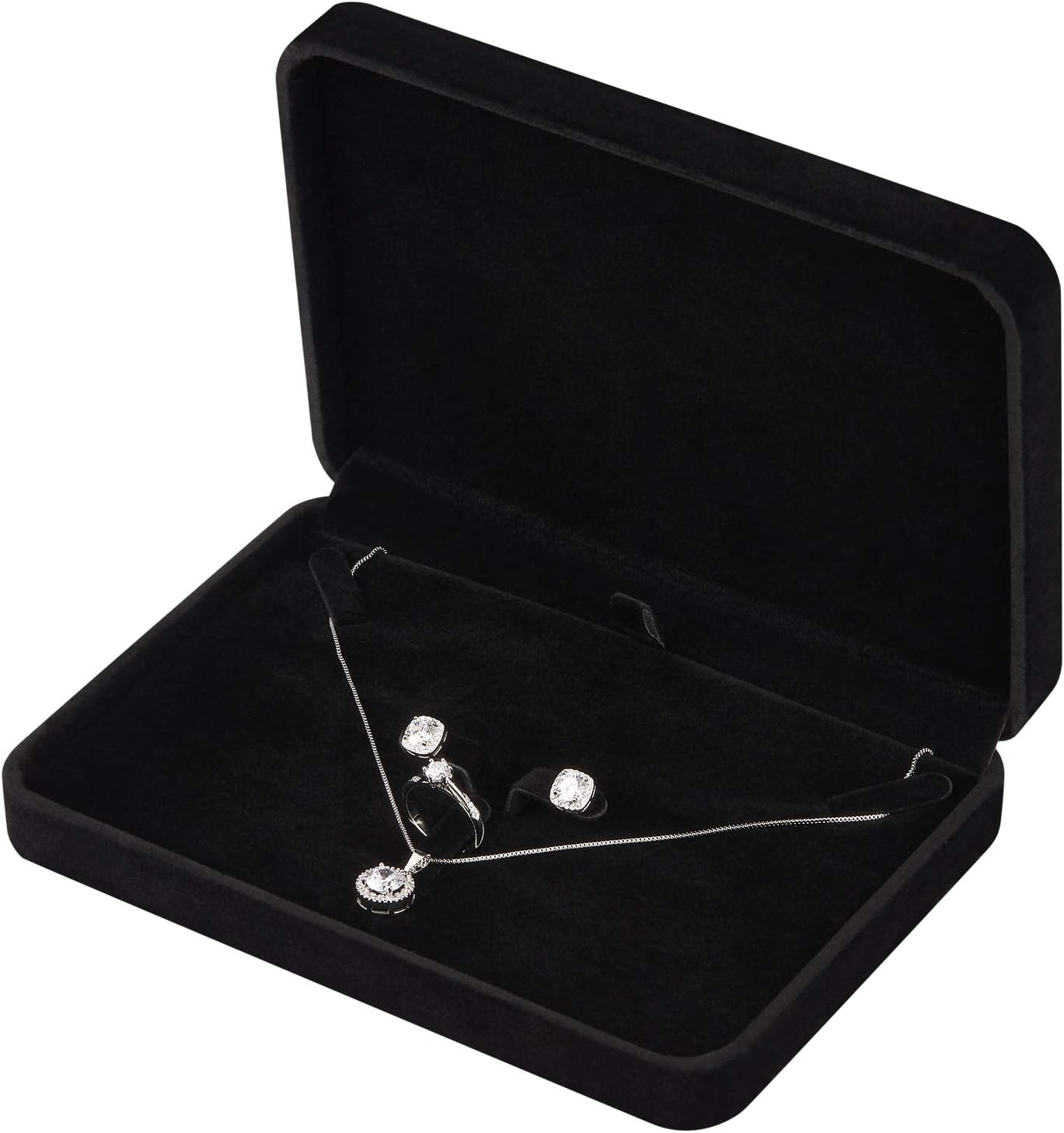 Large Jewelry Set Box, Necklace and Ring Earring Pendant Gift Box, Pearl Necklace Storage Case