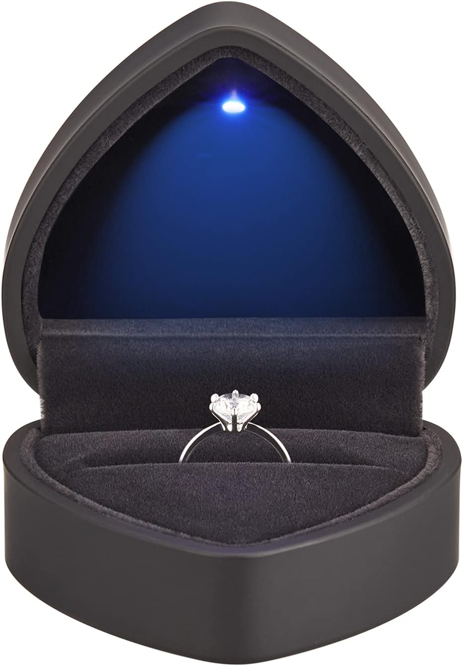 Earrings Jewelry Case with Light, Jewellry Display Box for Wedding, Engagement, Proposal, Birthday and Anniversary