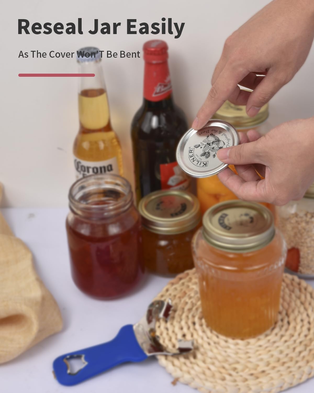 Can Opener Manual Multi-Purpose, Easy Twist Manual Handheld Top Remover Utensil, Canning Supplies Tools and Bottle Opener