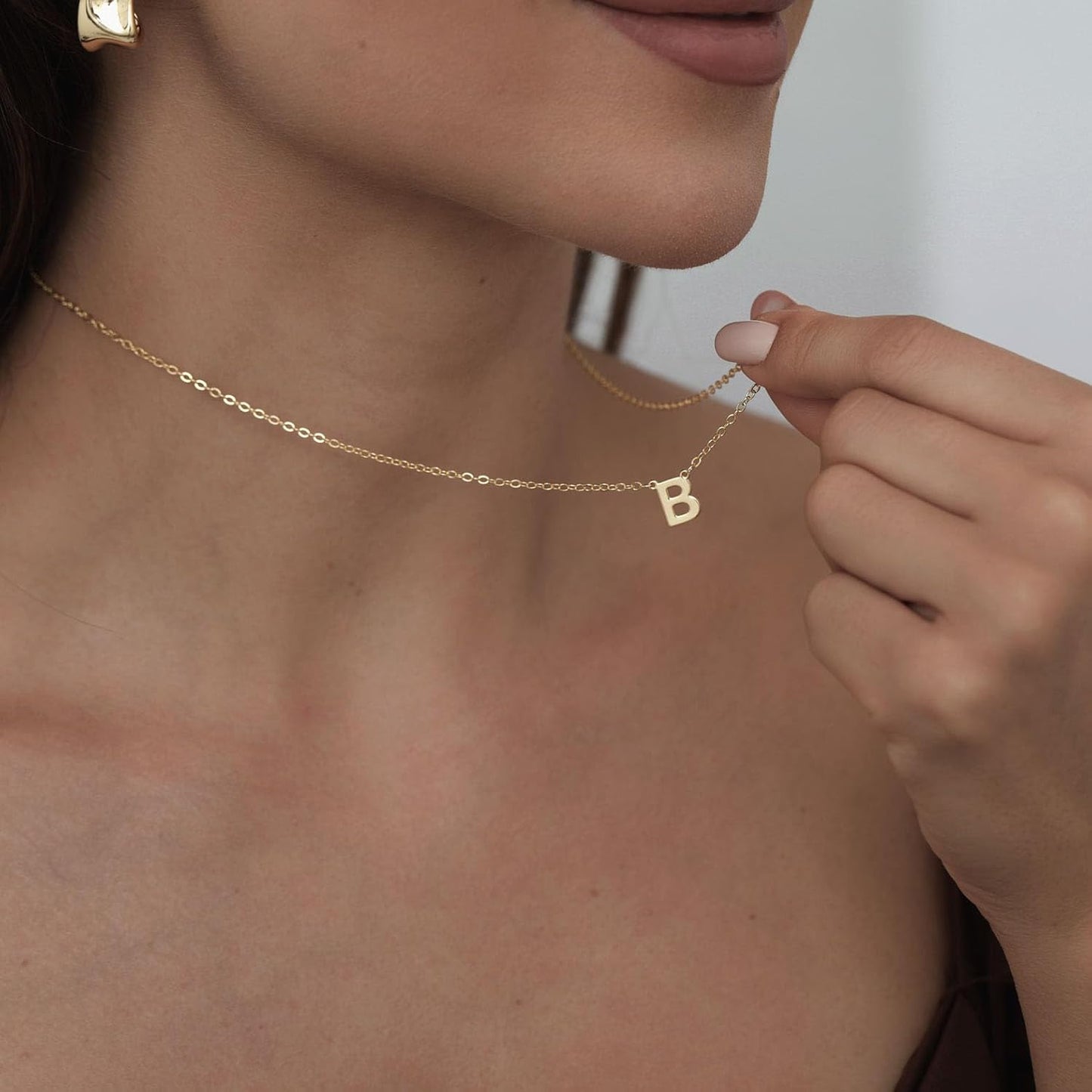 Delicate Heart Pendant Necklace, 14K Gold Plated Dainty Chain, Gift for Women