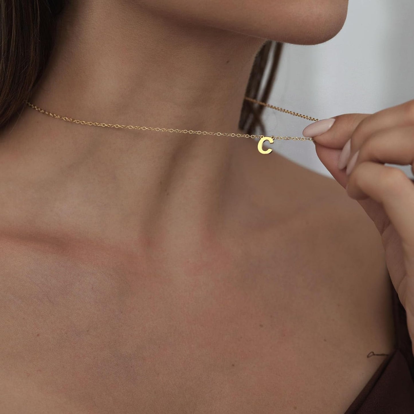 Delicate Heart Pendant Necklace, 14K Gold Plated Dainty Chain, Gift for Women