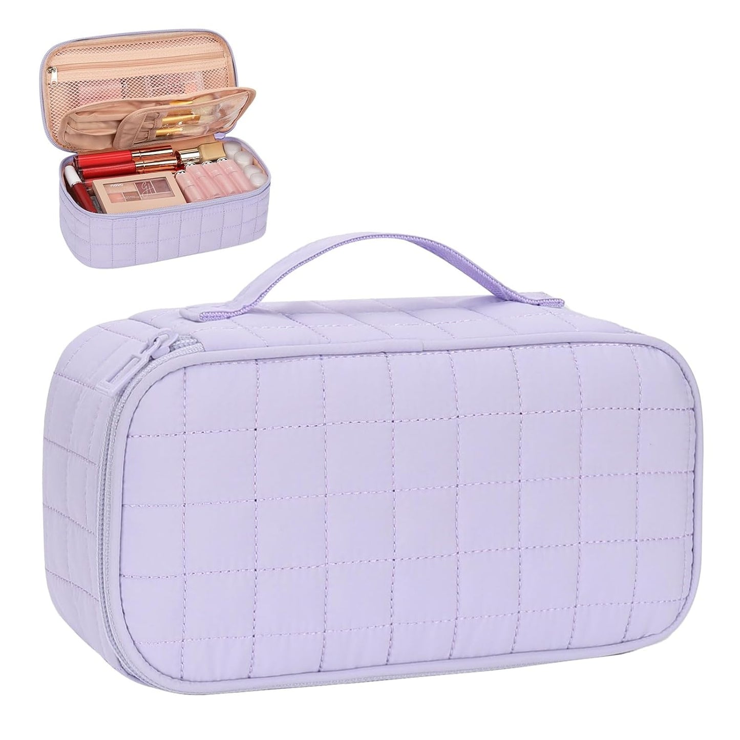 Portable Cute Travel Makeup Bag for Women and girls Makeup Brush Organizer cosmetics Pouch Bags