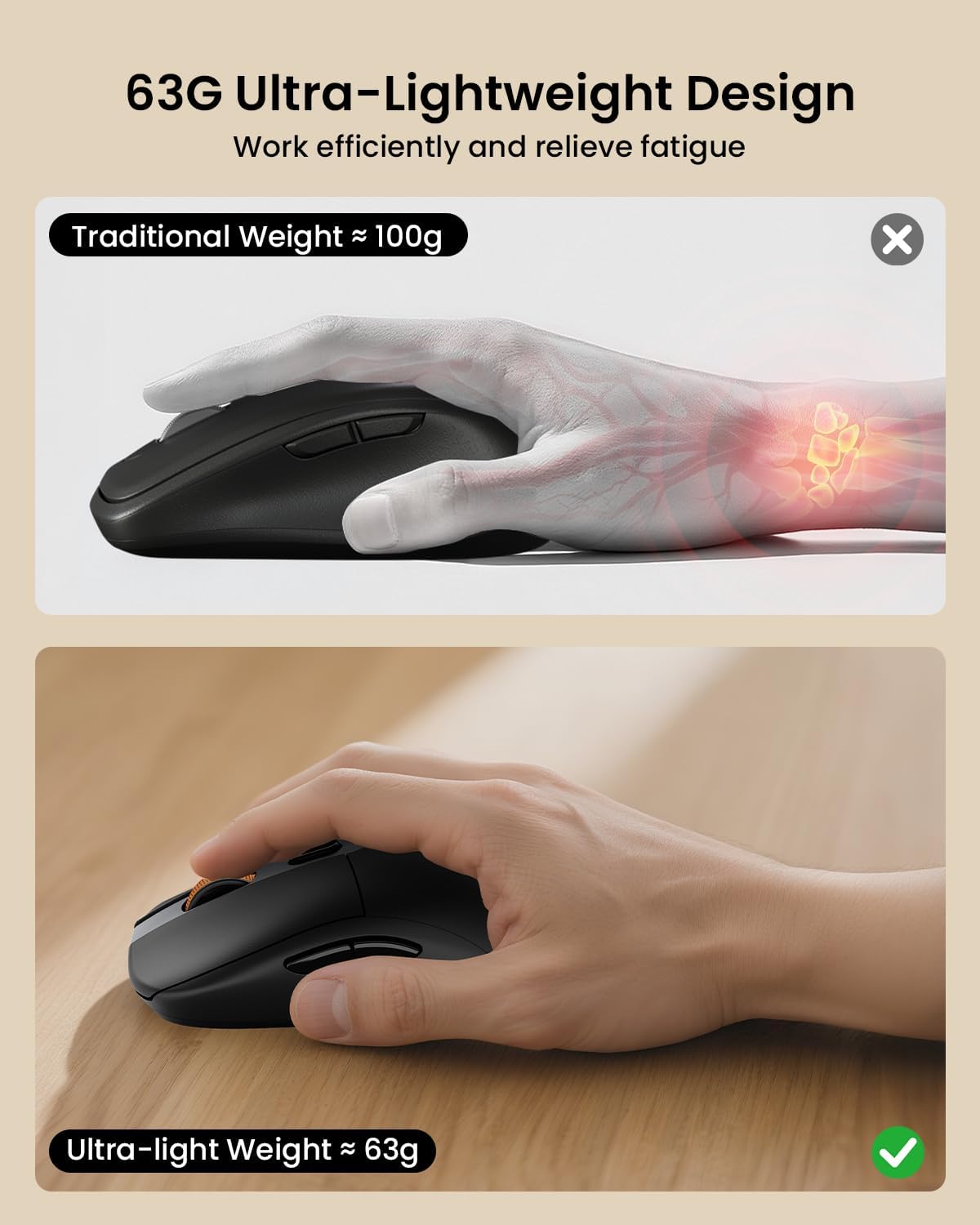 OMOMMD KM310 Mechanical Keyboard and Mouse, Wireless Rechargeable Aluminum Keyboard Mouse, 2.4G+Dual Bluetooth, Low Profile Keys, Linear Red Switches, Multi-Device, for Windows/Mac - Space Gray
