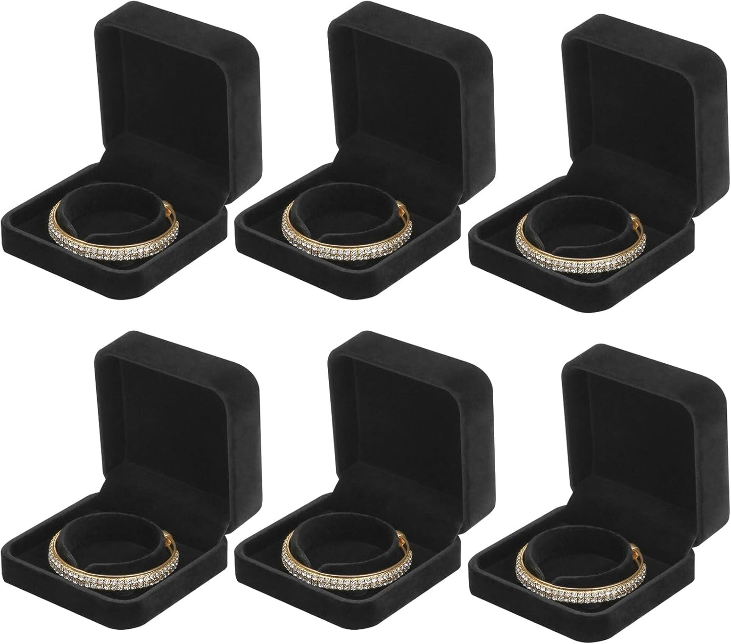 6 Pieces Jewelry Gift Boxes for Christmas Wedding Engagement Birthday Anniversary