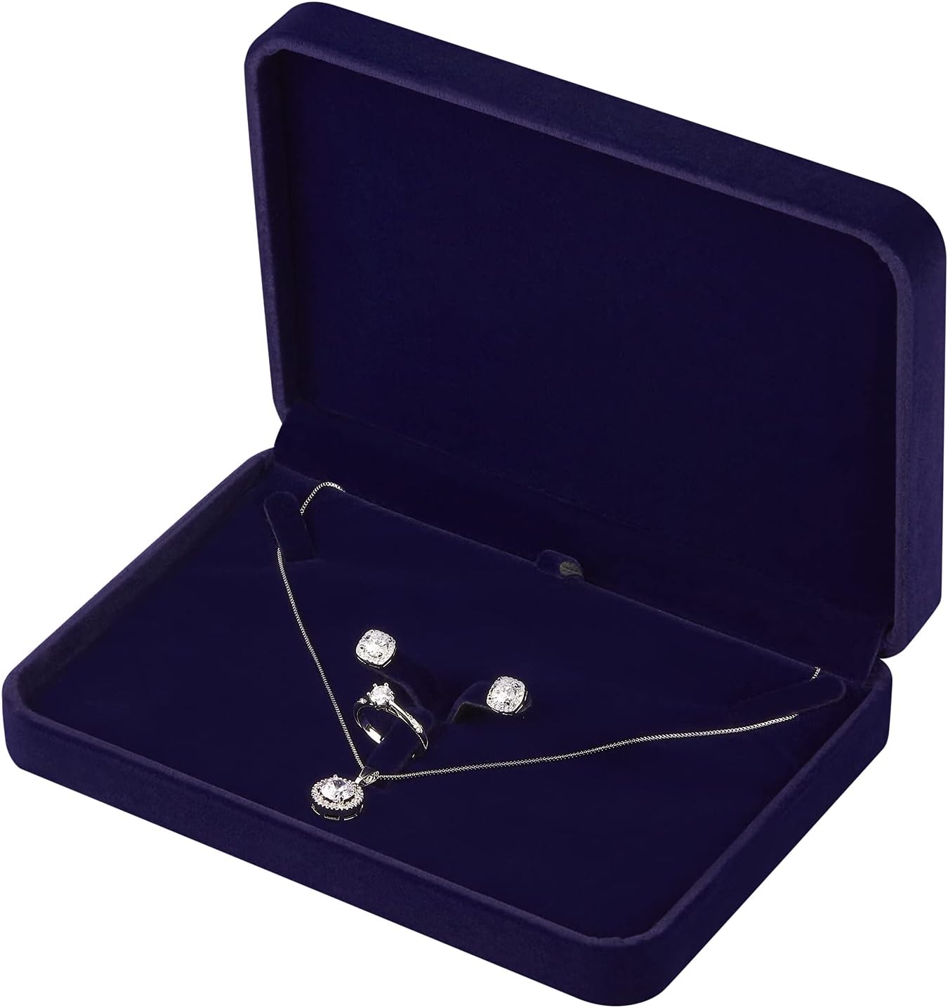 Large Jewelry Set Box, Necklace and Ring Earring Pendant Gift Box, Pearl Necklace Storage Case