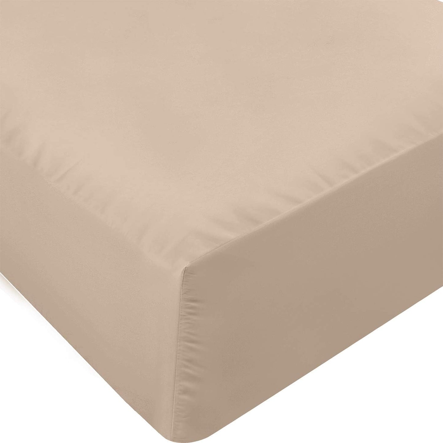 Queen Fitted Sheet - Bottom Sheet - Deep Pocket -Easy Care -1 Fitted Sheet Only (Grey)