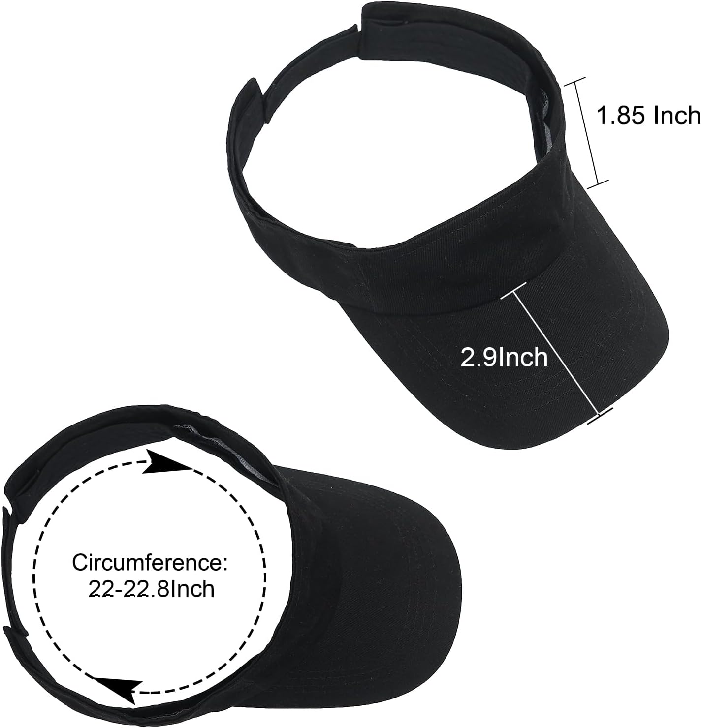 Sport Sun Visor Hats Adjustable Empty Top Baseball Cap Cotton Ball Caps for Women and Men