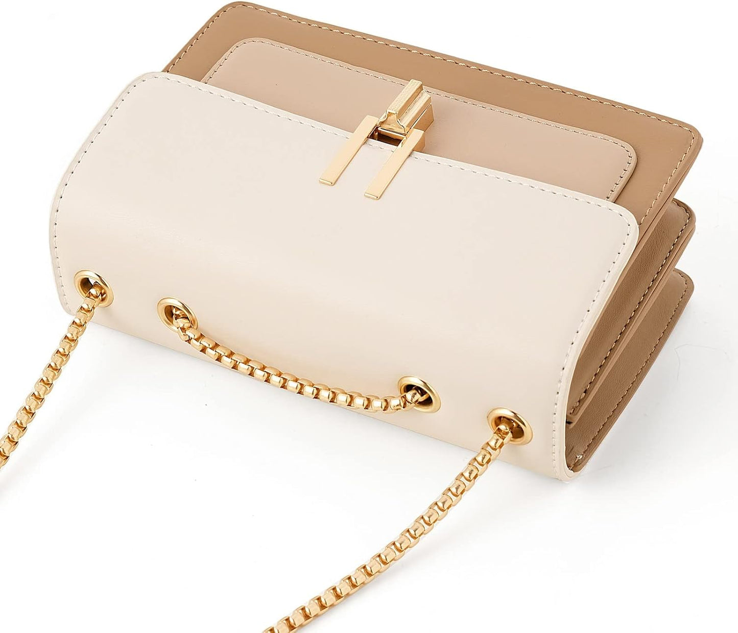 Color-Block Crossbody Bags for Women Leather Cross Body Purses Cute  Handbags Shoulder Bag