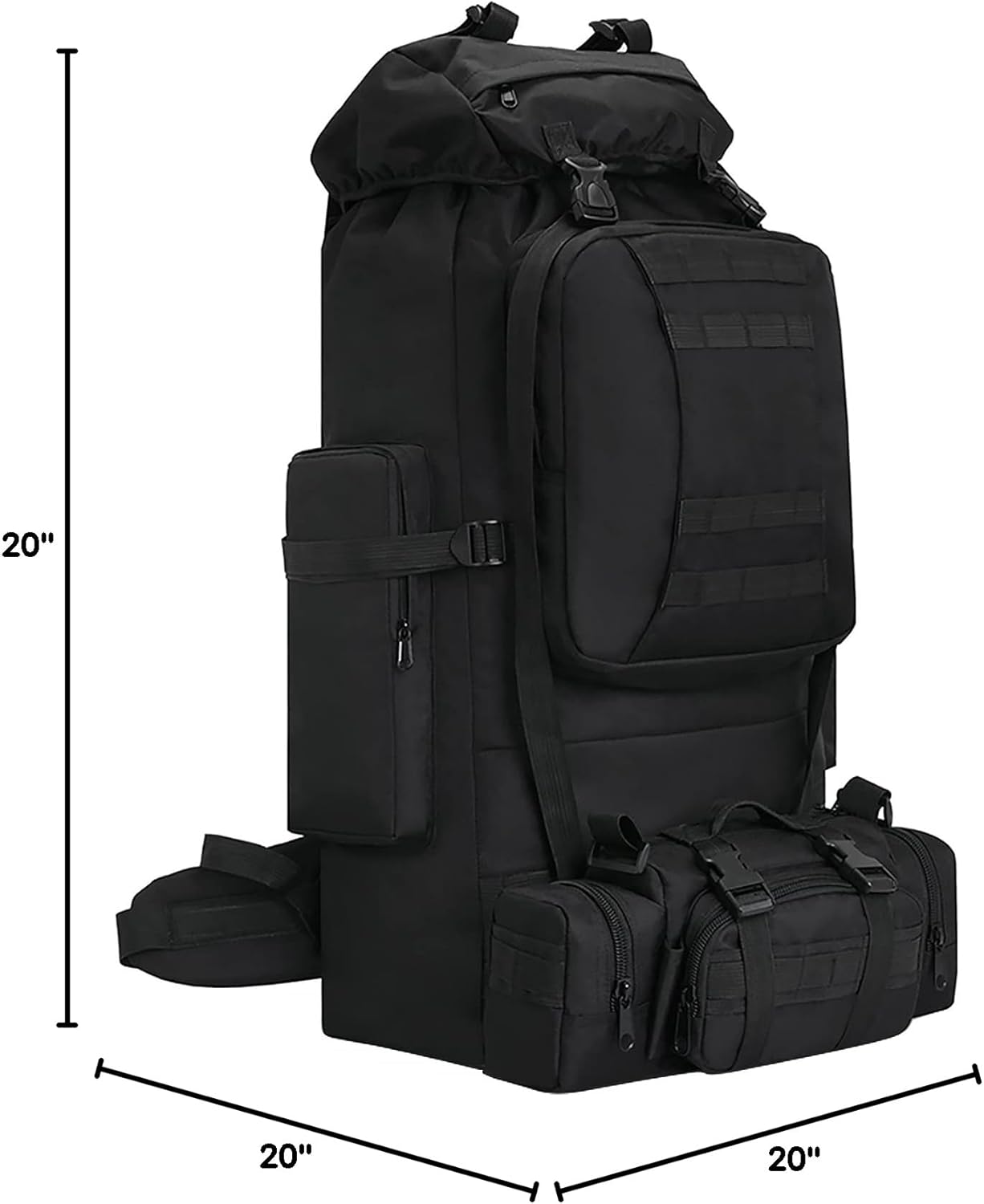 100L Camping Hiking Backpack,Molle military Tactical rucksack backpack,Waterproof Lightweight