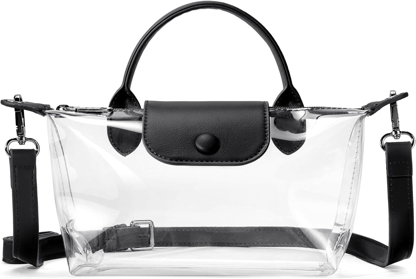 Clear Bag for Stadium Approved Small Crossbody Purse Handbags for Concerts Sports Events