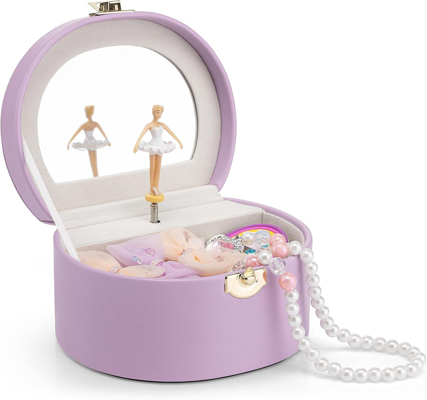 Musical Jewelry Box for Girls - Kid Music Box with Ballerina for Birthday Bedroom Decor