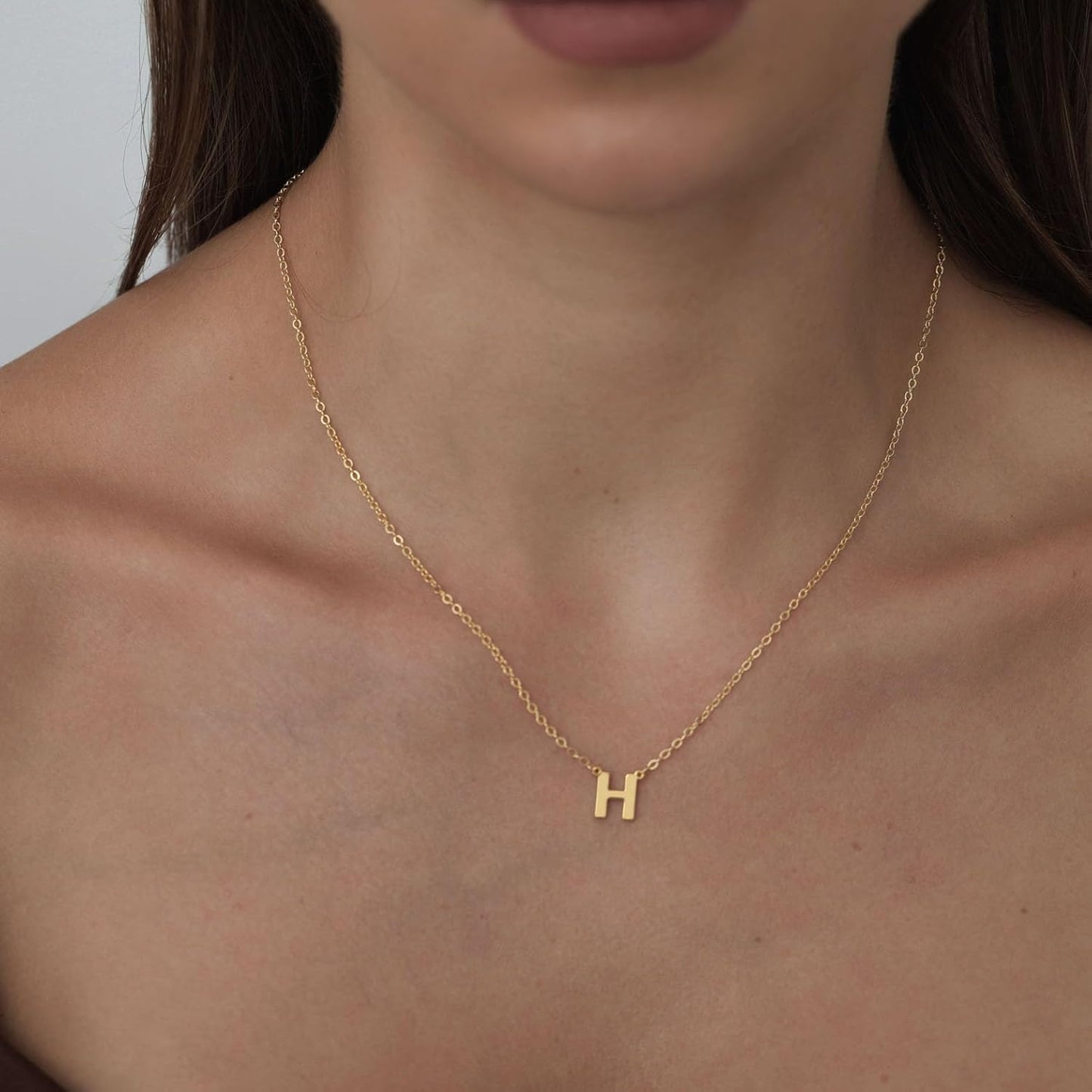 Delicate Heart Pendant Necklace, 14K Gold Plated Dainty Chain, Gift for Women
