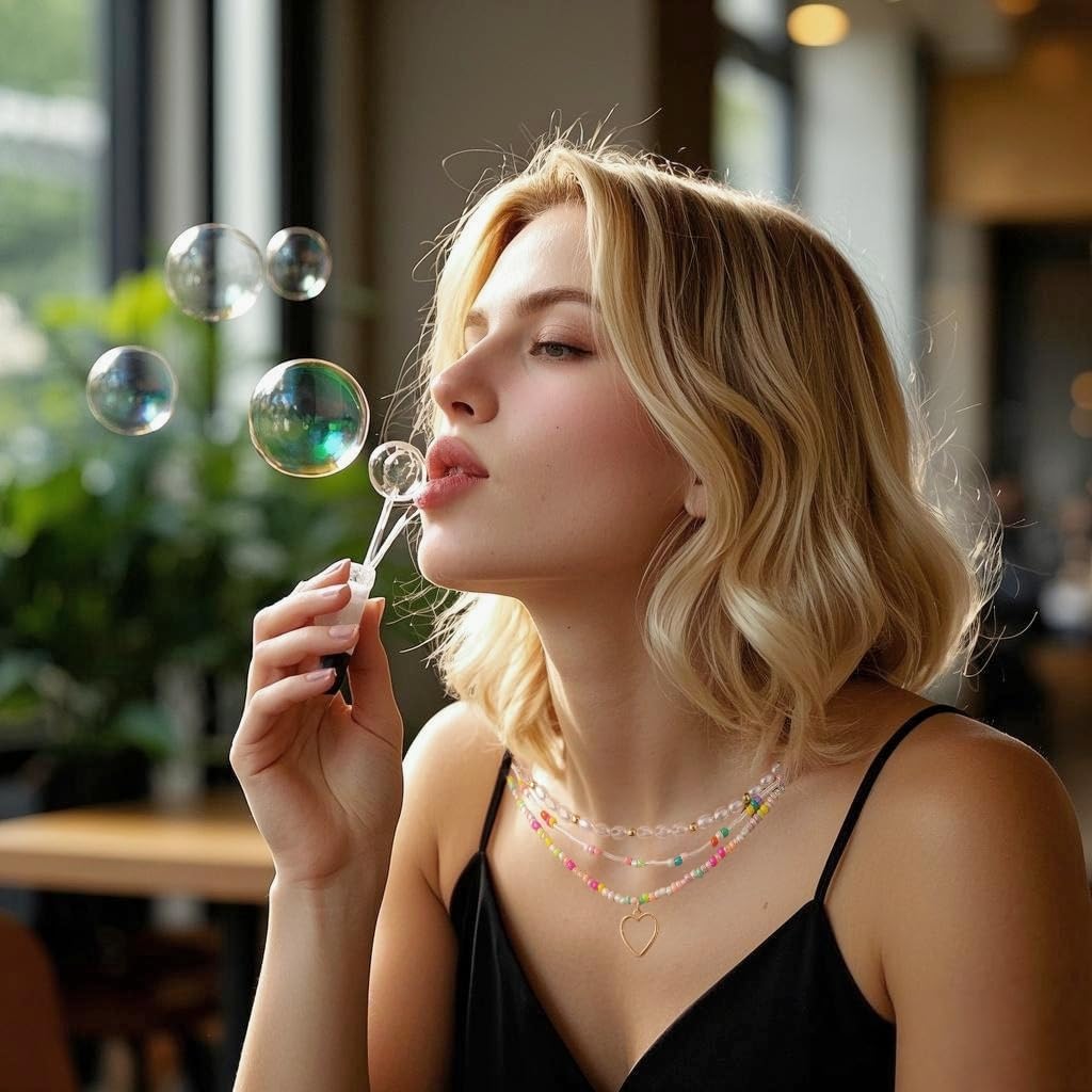 3-Layer Handmade Beaded & Pearl Necklace - Multi-Way Y2K Trendy Choker for Women