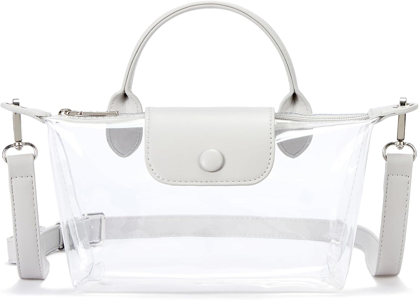 Clear Bag for Stadium Approved Small Crossbody Purse Handbags for Concerts Sports Events