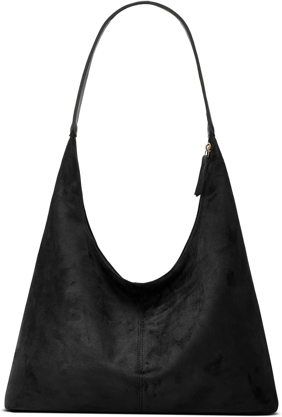 Trendy Suede Crescent Shoulder Bag Women Tote Bag Satchels Crossbody Purse Top-handle Travel Handbag