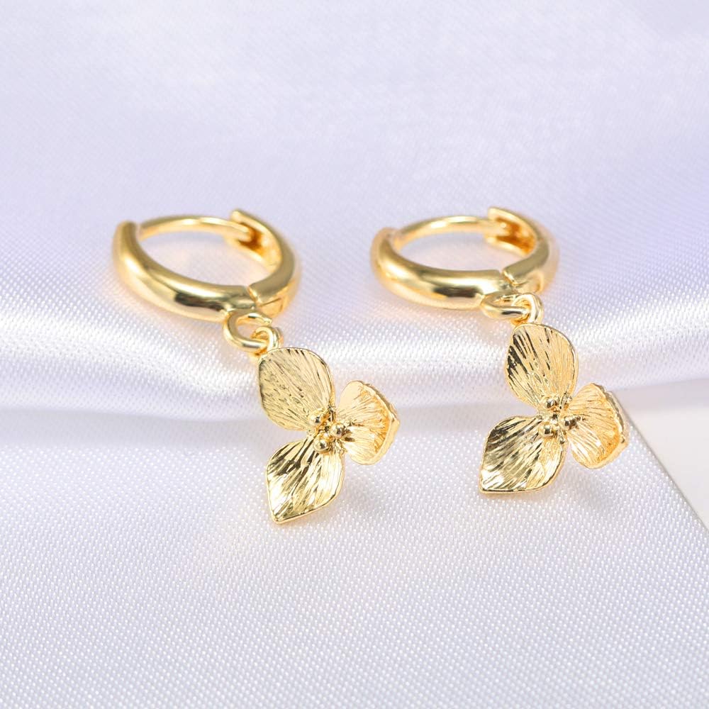 Gold Huggie Small Hoop Earrings with Charm Personalized /Star/Cross/Lock/Key 18k Gold Plated Crystal Drop Dangle Earrings for Women