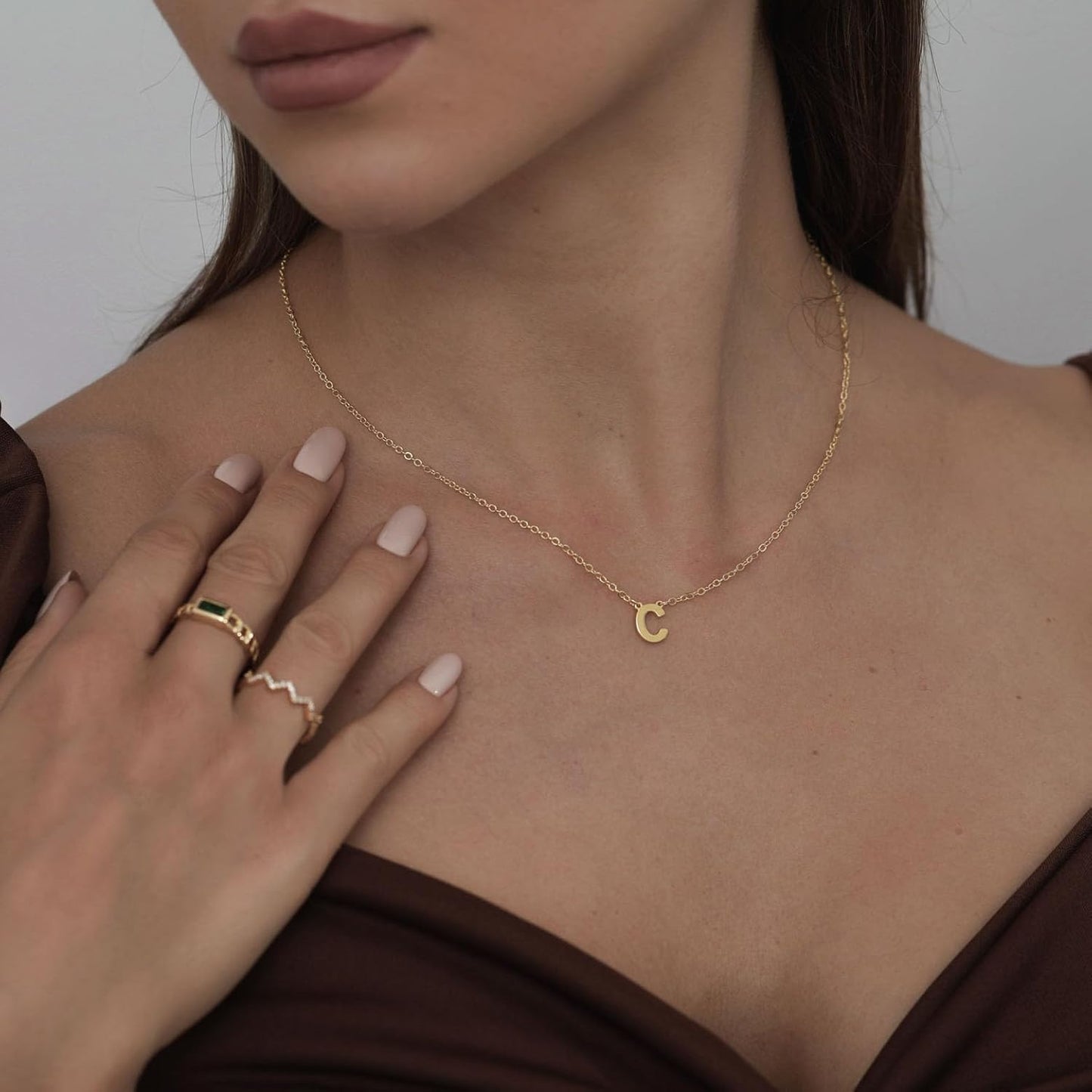 Delicate Heart Pendant Necklace, 14K Gold Plated Dainty Chain, Gift for Women