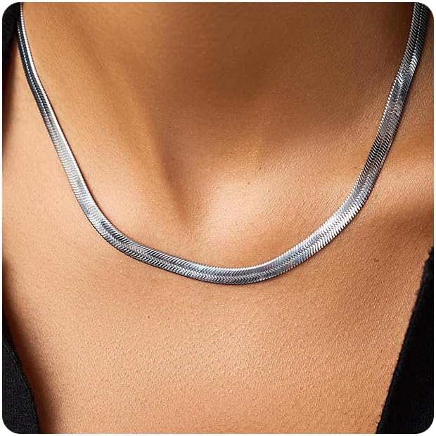 Dainty Gold Chain Necklace For Women - 18K Gold Plated Coin Disc Choker With Beaded & Paper Clip Layered Chain, Everyday Jewelry Gift