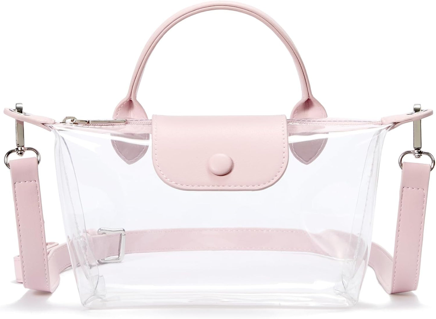 Clear Bag for Stadium Approved Small Crossbody Purse Handbags for Concerts Sports Events