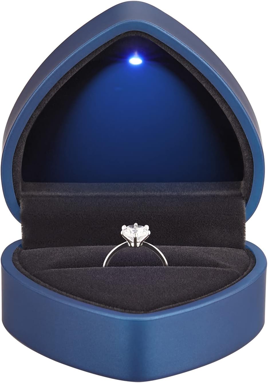 Earrings Jewelry Case with Light, Jewellry Display Box for Wedding, Engagement, Proposal, Birthday and Anniversary