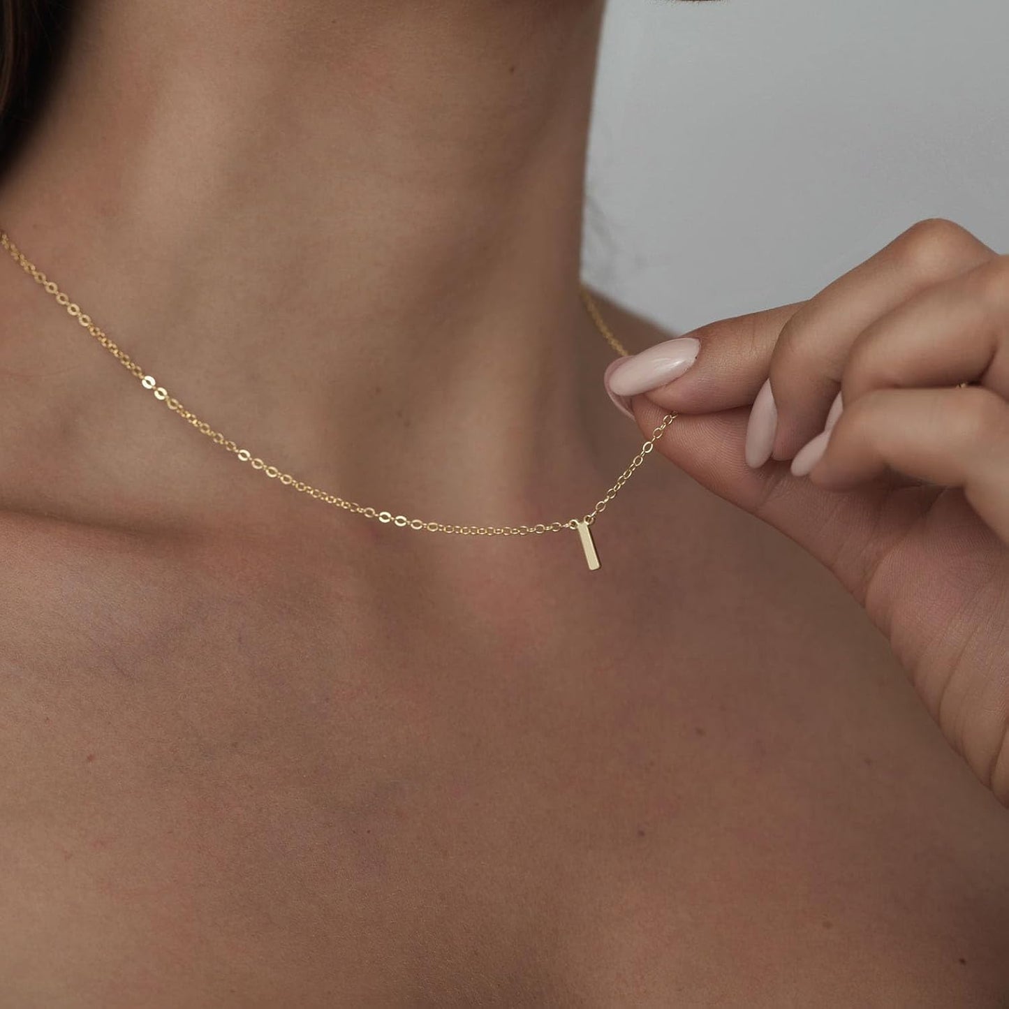 Delicate Heart Pendant Necklace, 14K Gold Plated Dainty Chain, Gift for Women