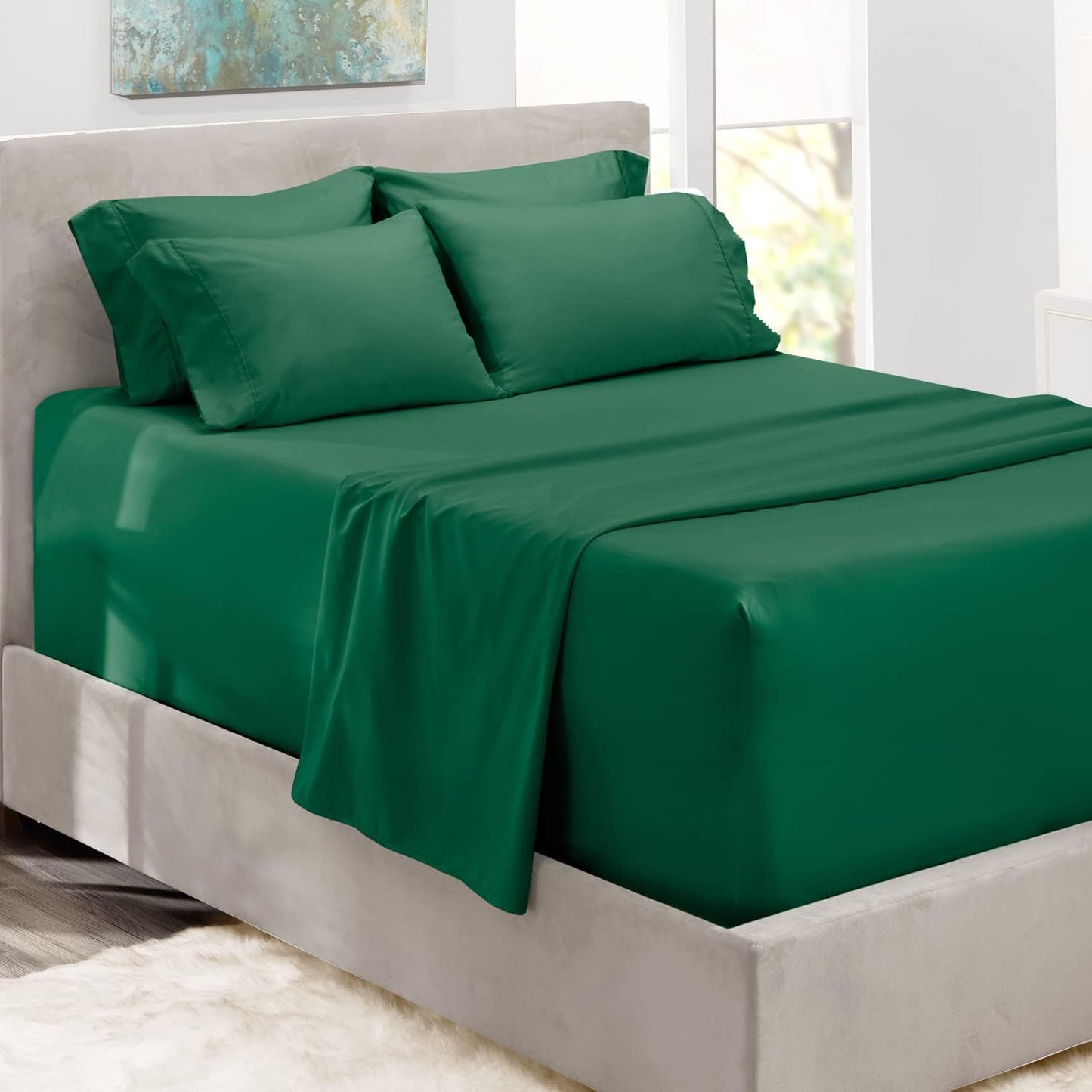 Extra Deep Pocket King Size Sheets Sets -Extra Deep Pocket Sheets - 6 count King Size