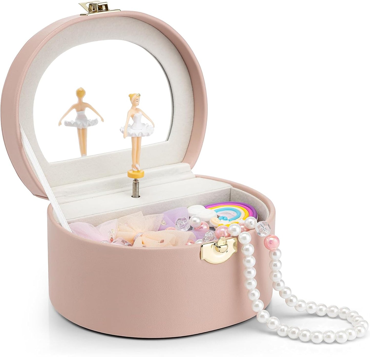 Musical Jewelry Box for Girls - Kid Music Box with Ballerina for Birthday Bedroom Decor