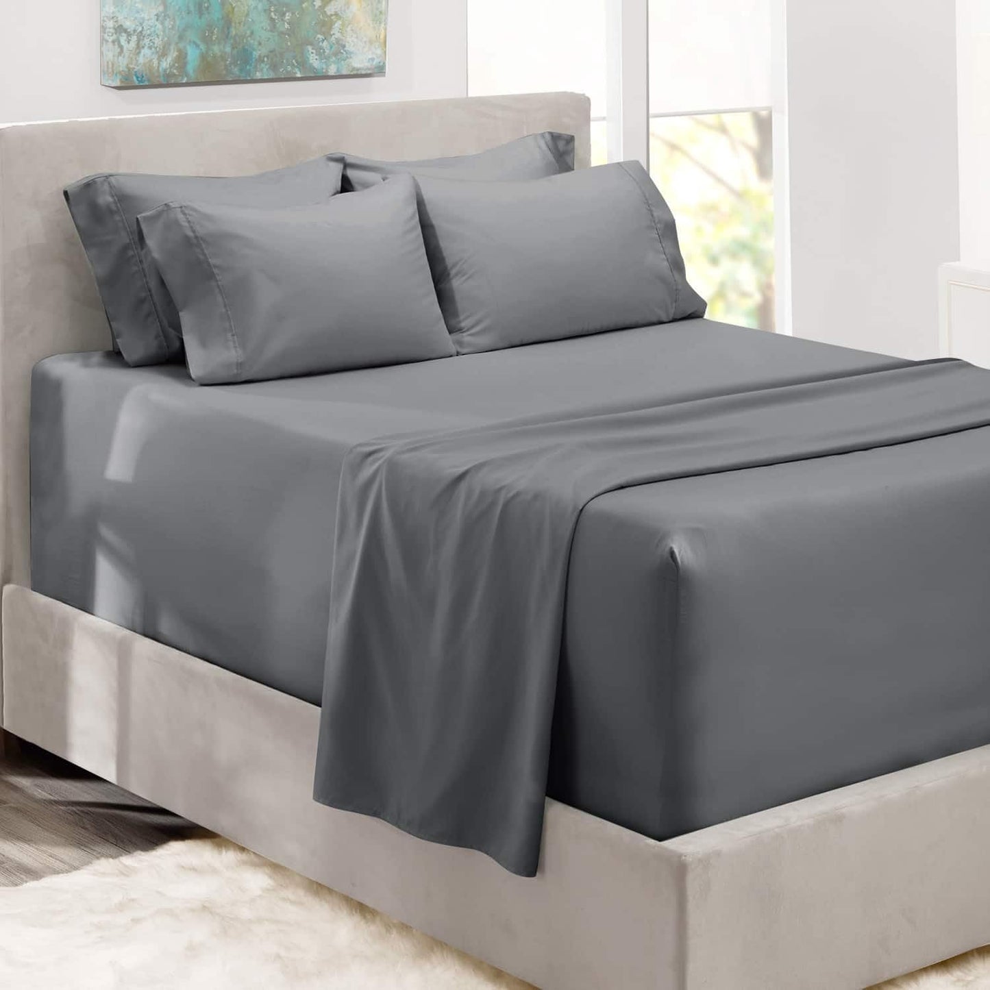 Extra Deep Pocket King Size Sheets Sets -Extra Deep Pocket Sheets - 6 count King Size
