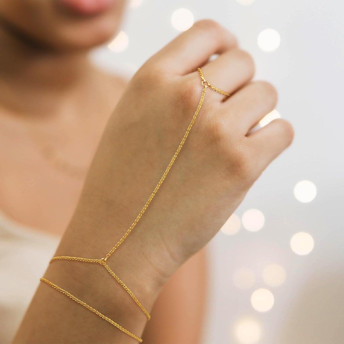 Gold Bracelets for Women, 14K Dainty Gold Plated Stackable Bracelets for Women Trendy Waterproof CZ Tennis Bracelet Set