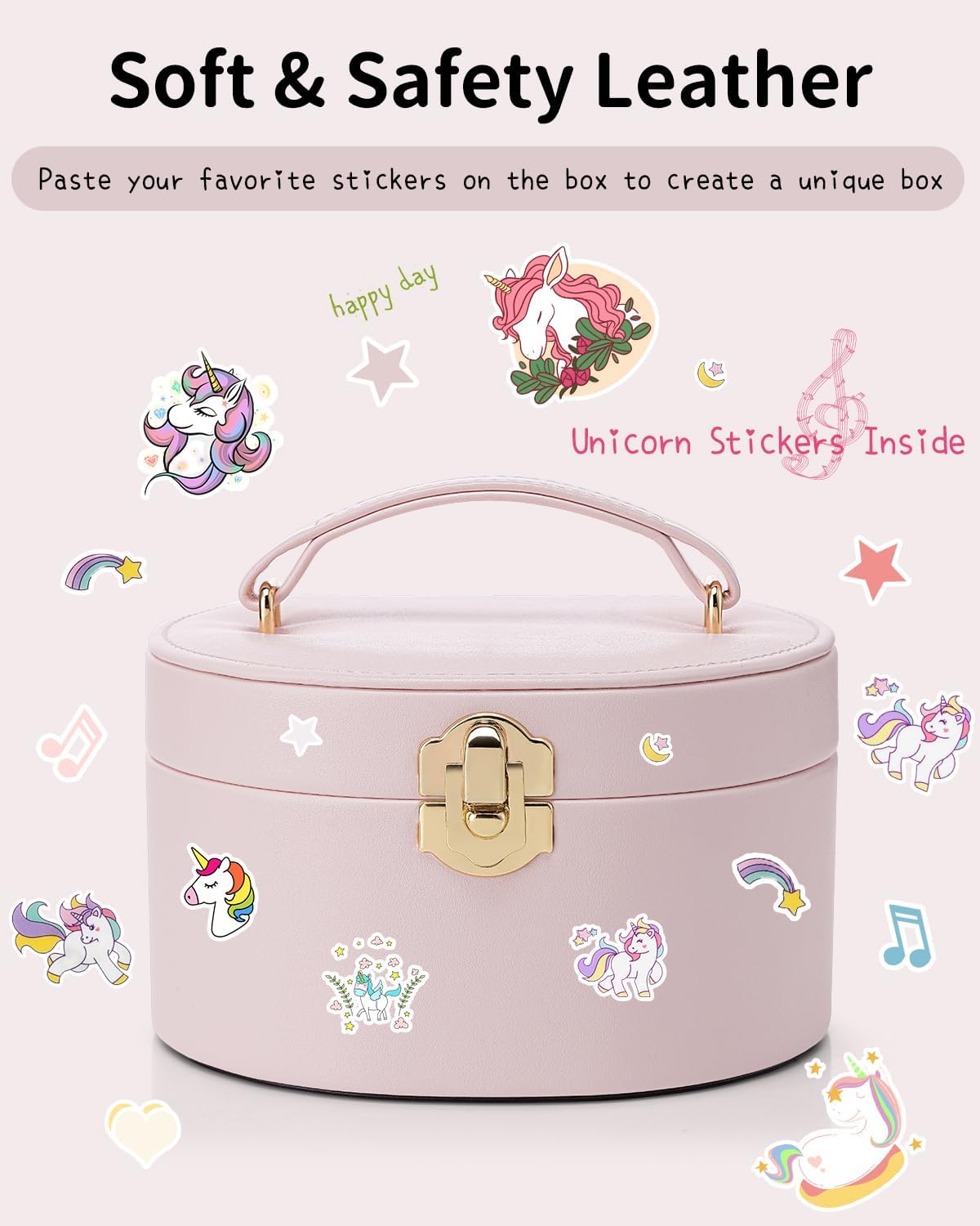 Musical Jewelry Box for Girls - Kid Music Box with Ballerina for Birthday Bedroom Decor