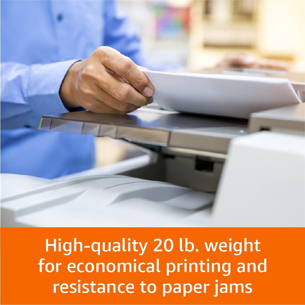 OMOMMD Multipurpose Copy Printer Paper, 20 lb, 8.5 x 11 Inches, 10 Reams (5,000 Sheets), 92 Bright White
