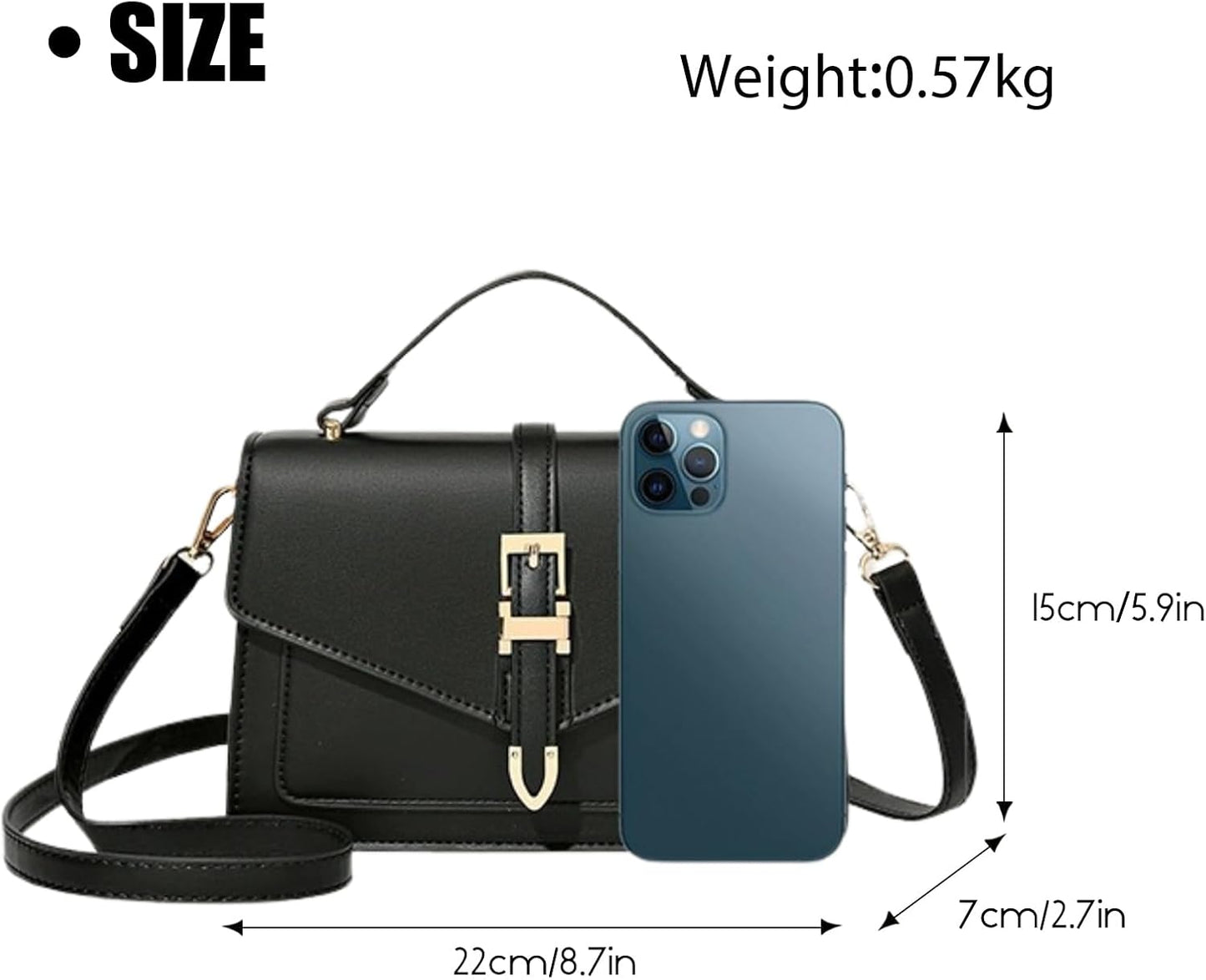 Crossbody Bags for Women Trendy - Small  Bag Leather Handbags Evening Clutch with 2 Straps